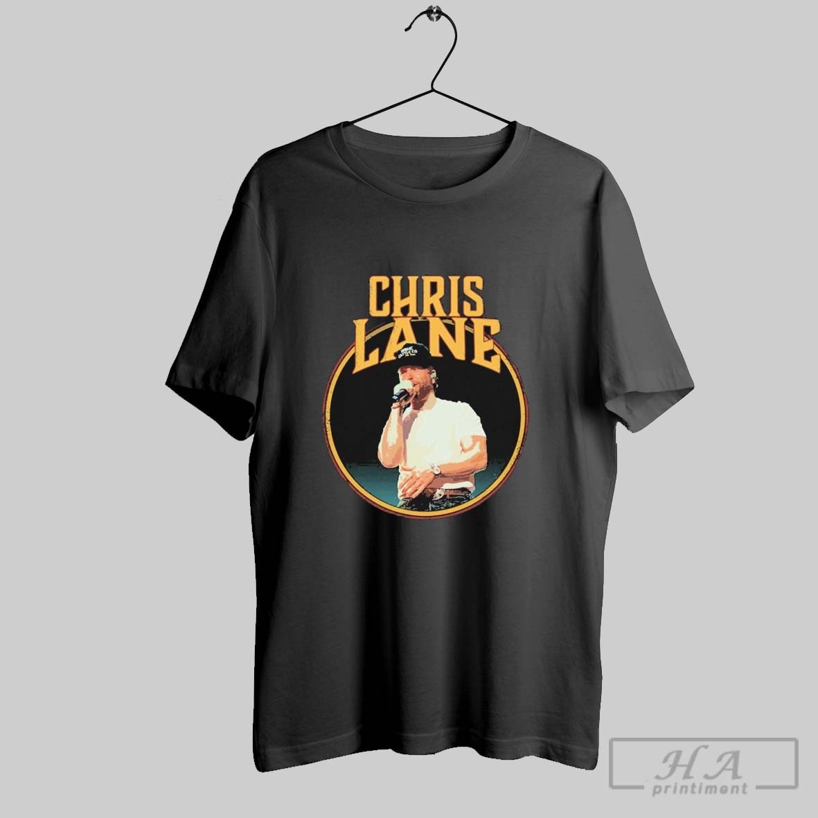 Chris Lane Boots Tour Circle Photo T Shirts