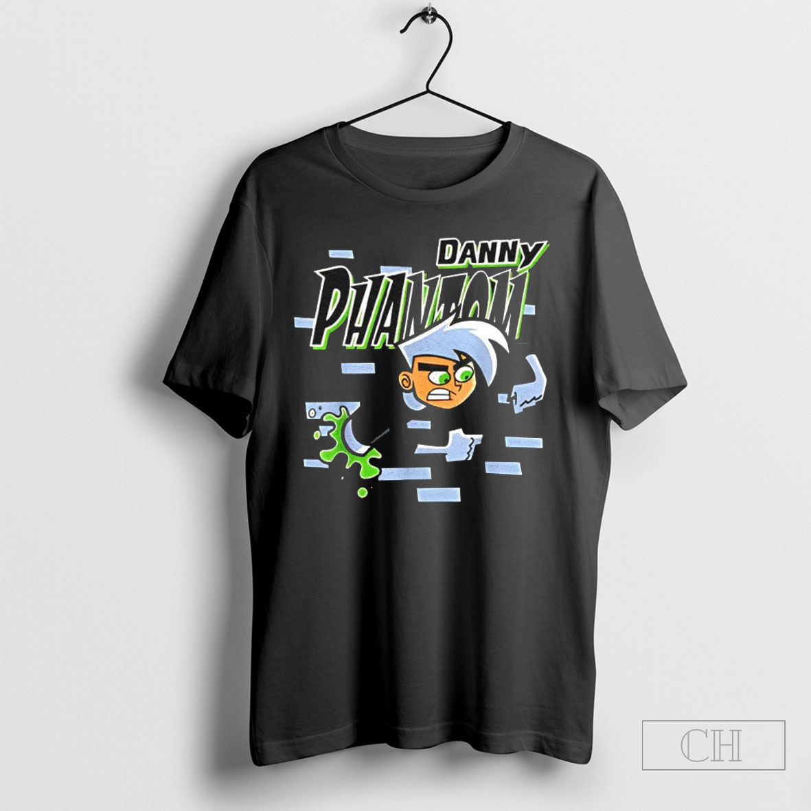 Danny Phantom Coming Through Brick Wall Shirt