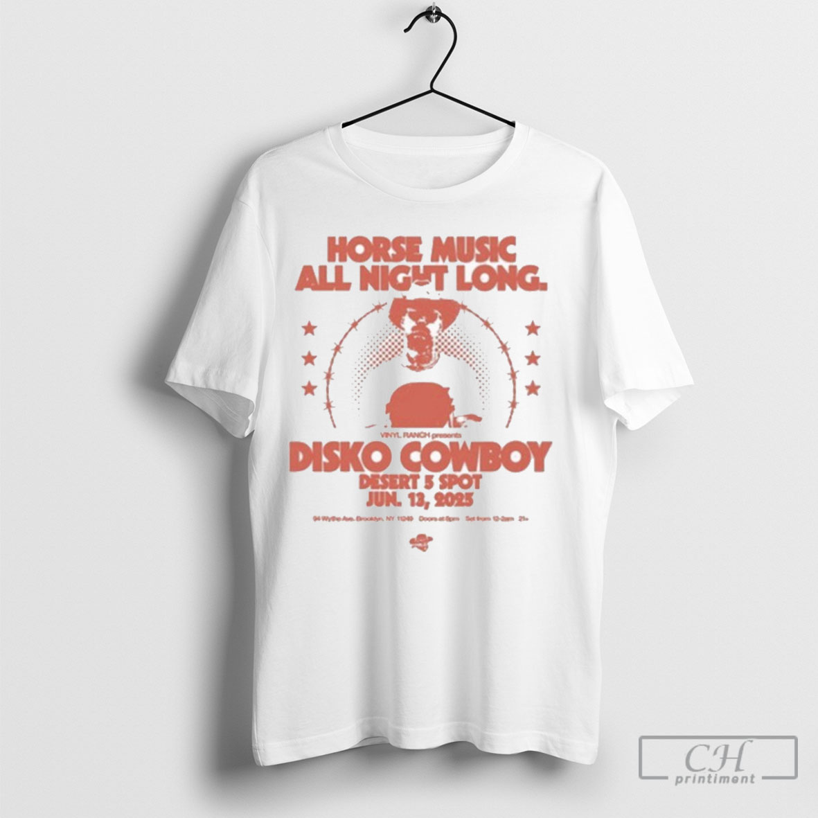 Disko Cowboy Horse Music All Night Long June 13 2025 T Shirt