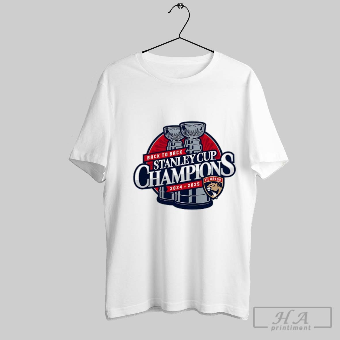 Florida Panthers Hockey 2024 2025 Back To Back Stanley Cup Champions Shirt