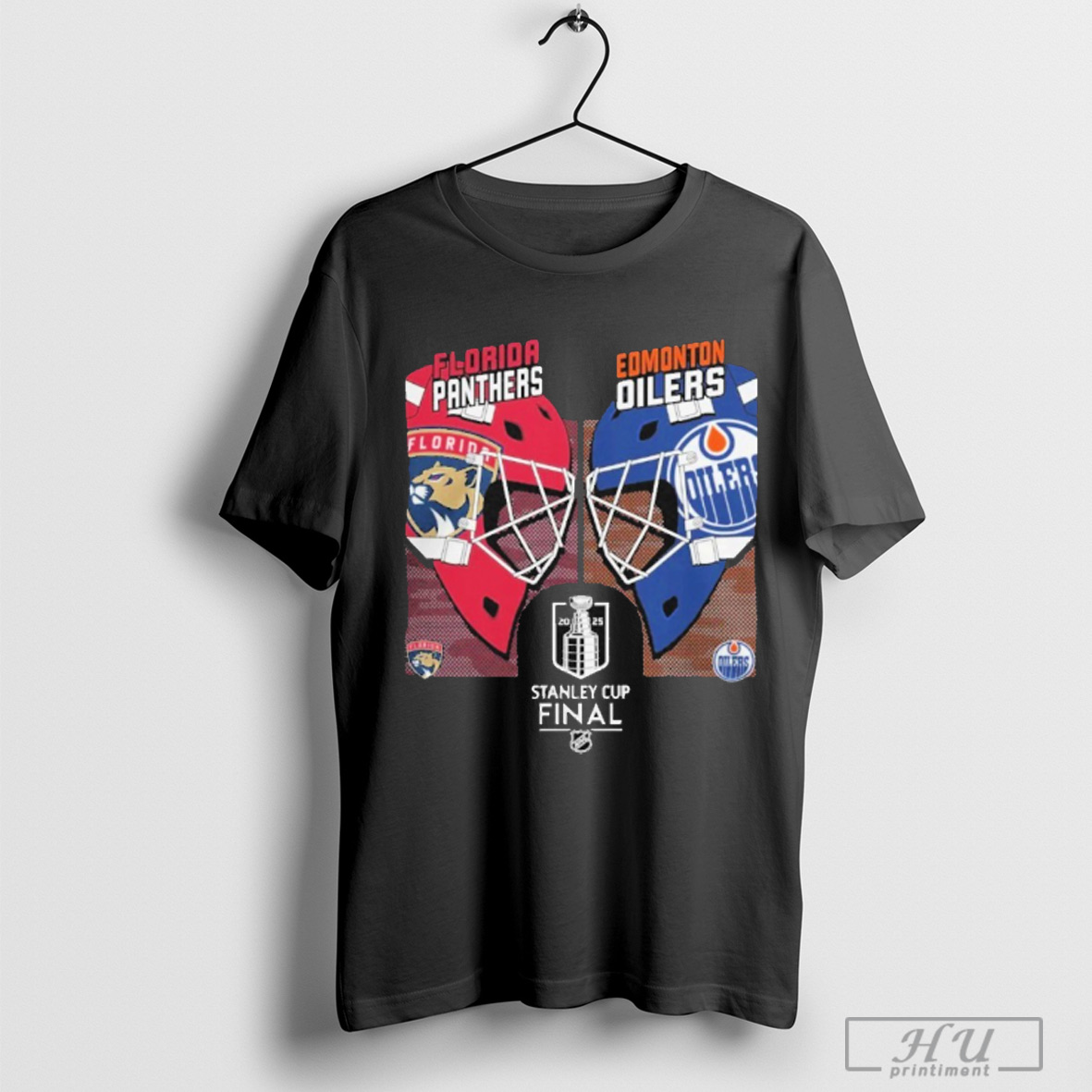 Florida Panthers Vs Edmonton Oilers 2025 Stanley Cup Final Matchup Helmet Shirt Sweatshirt