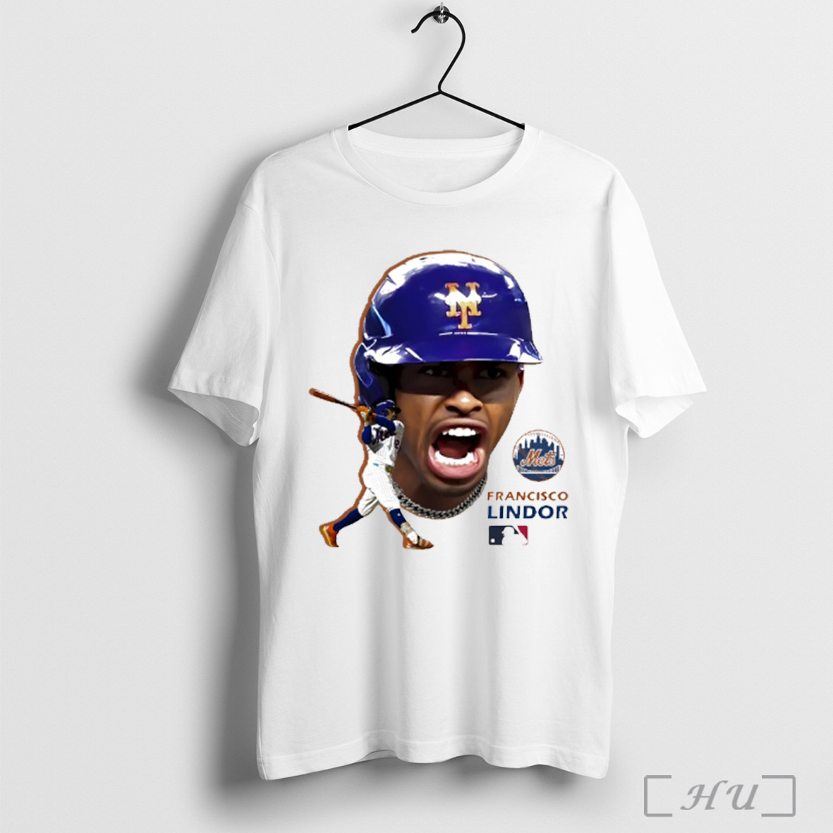 Francisco Lindor Bighead Scream New York Mets Baseball 2025 T Shirt Sweatshirt