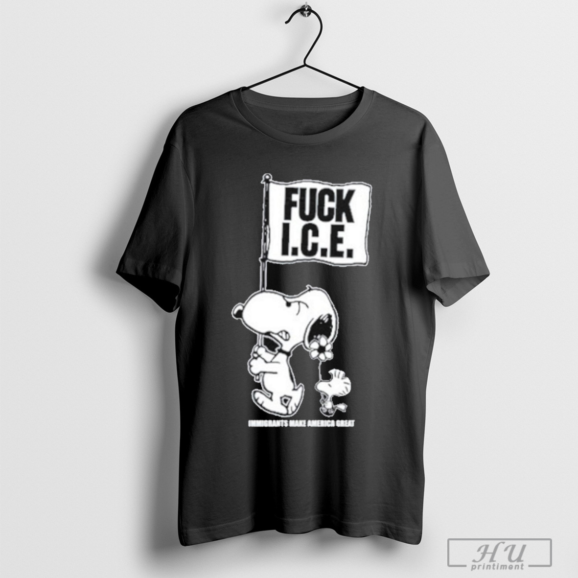 Fuck Ice Flag Immigrants Make America Great T Shirt Sweatshirt
