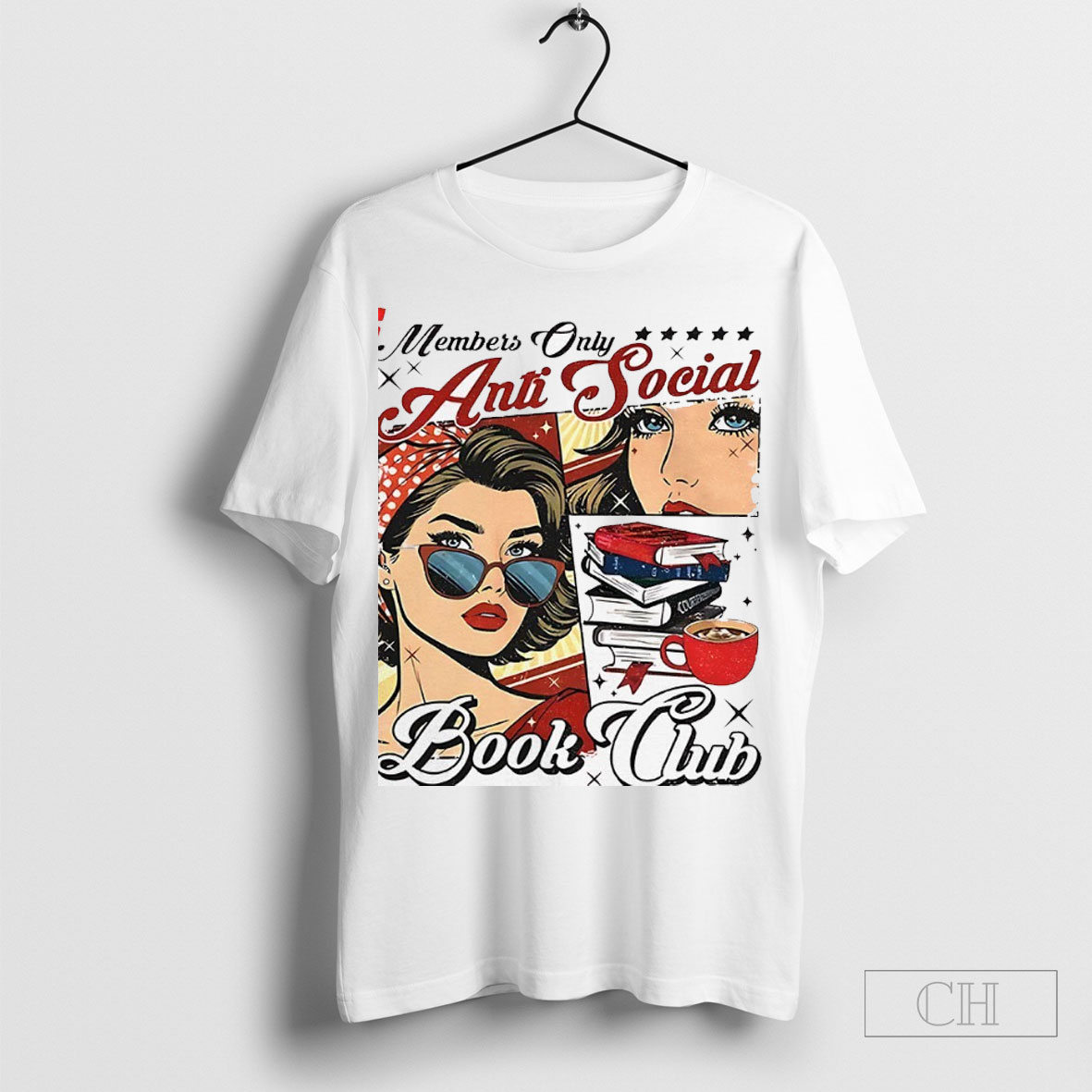 Girl Members Only Anti Social Book Club Shirt
