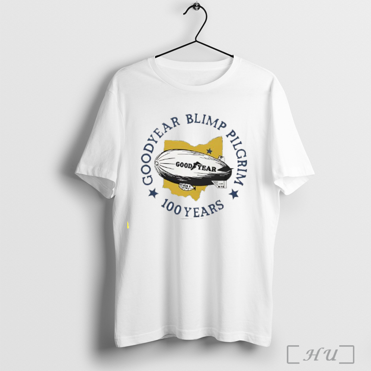 Goodyear Blimp Pilgrim 100 Years T Shirt Sweatshirt