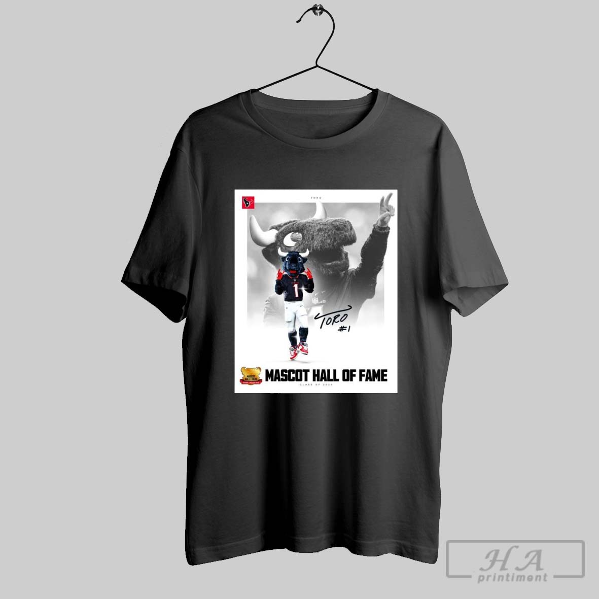 Houston Texans Toro Mascot Hall Of Fame Class Of 2025 Shirt