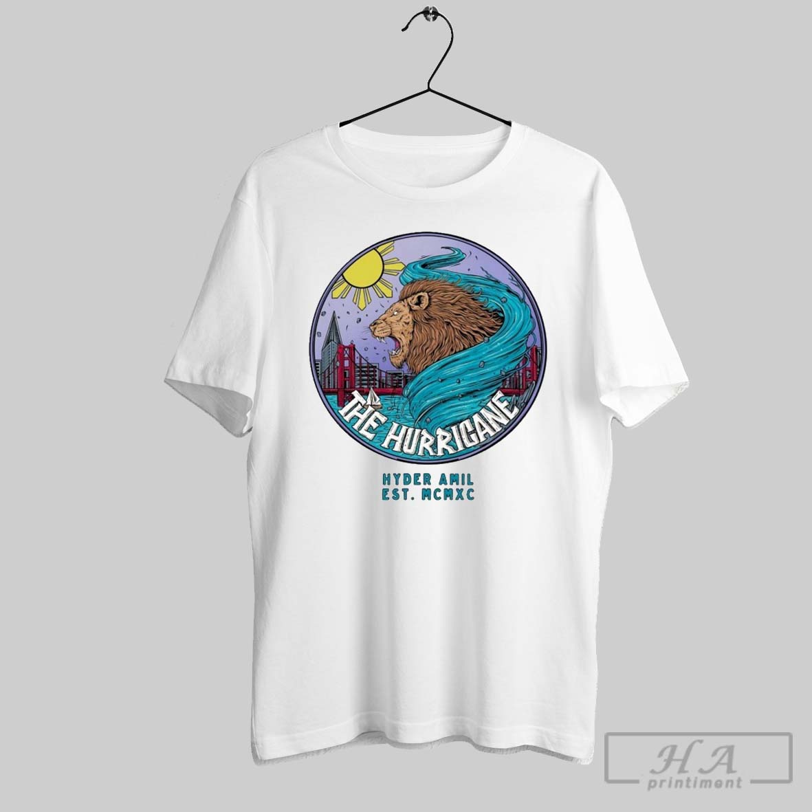 Hyder Amil The Hurricane Lion T Shirts