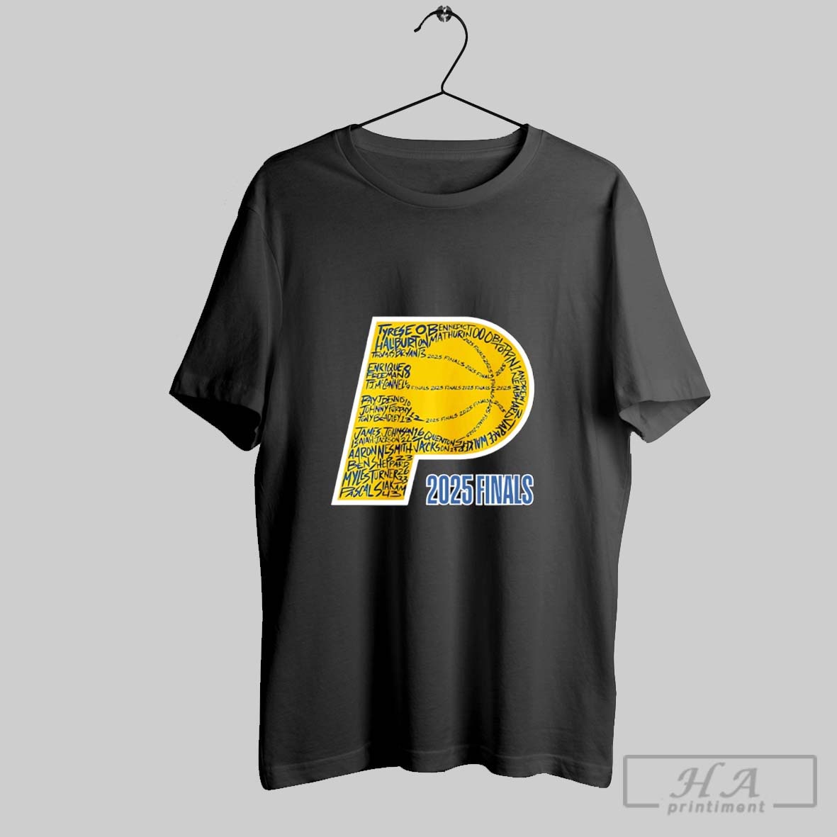Indiana Pacers 2025 Finals Players Name Shirt
