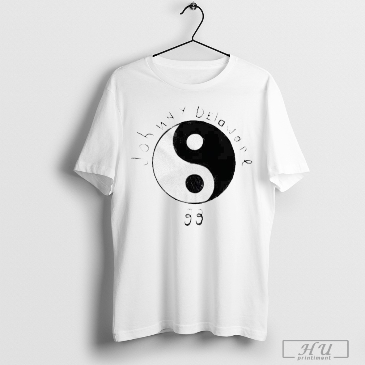 Jonny Delaware White Yin Yang T Shirt Sweatshirt