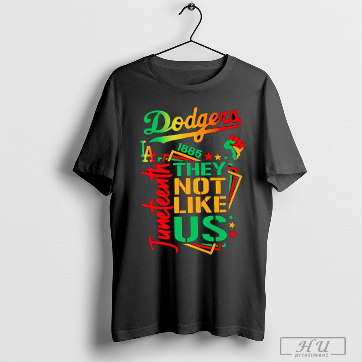 Juneteenth 1865 They Not Like Us Los Angeles Dodgers T Shirt Sweatshirt