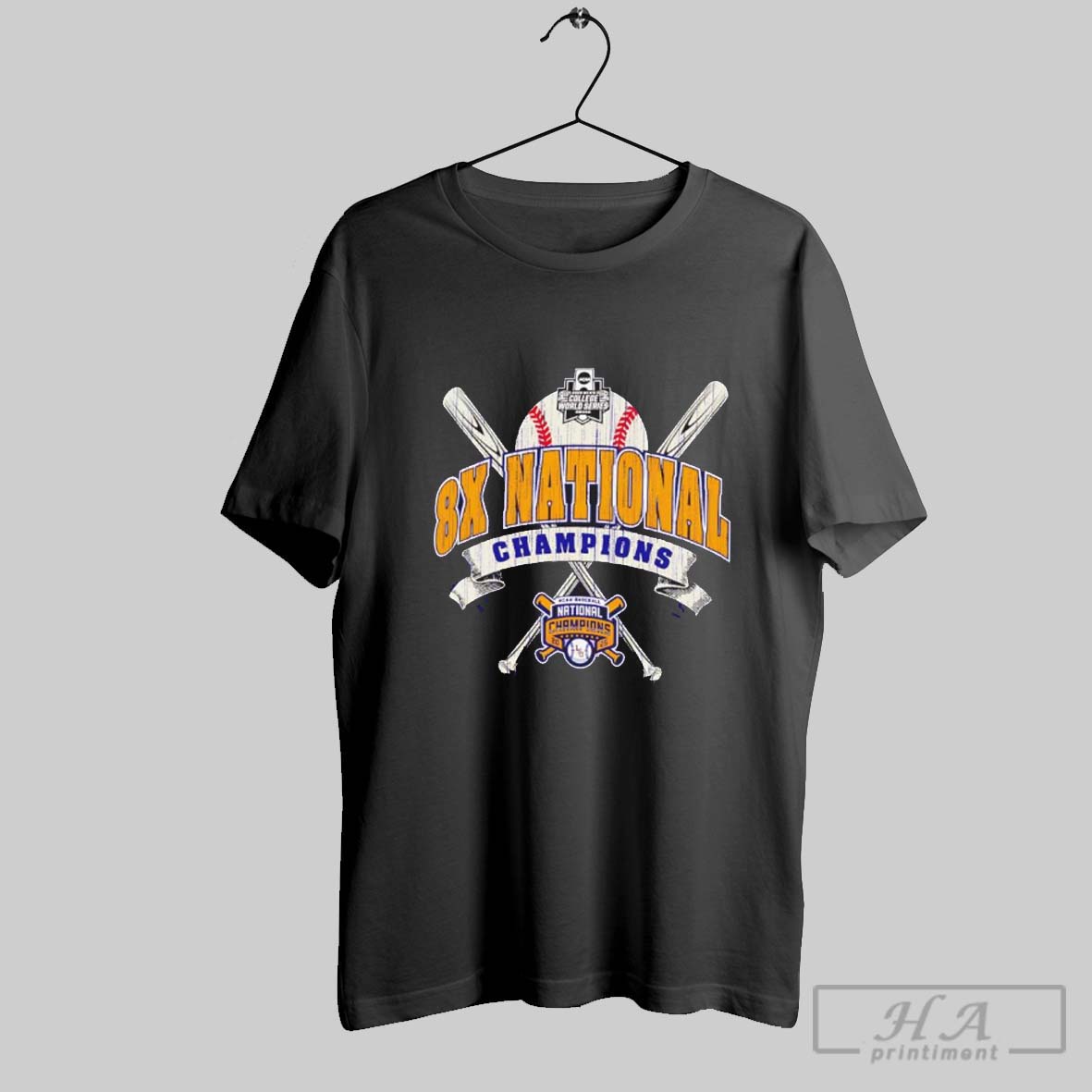 Lsu Tigers Eight Time Ncaa Baseball Mens College World Series Champions Shirt
