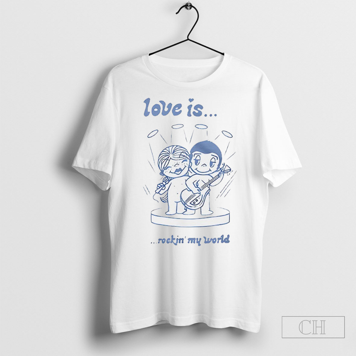 Love Is Rockin My World Ringer Shirt