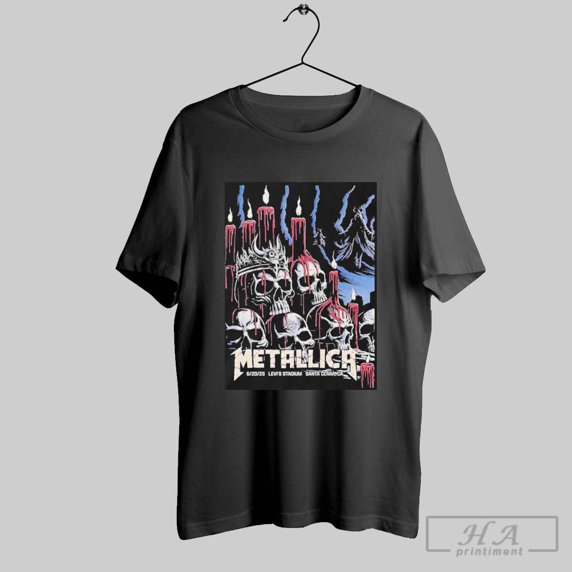 Metallica M72 Santa Clara Exclusive Poster Night 1 On June 20 2025 In Santa Clara Ca At Levis Stadium Merchandise Unisex T Shirt