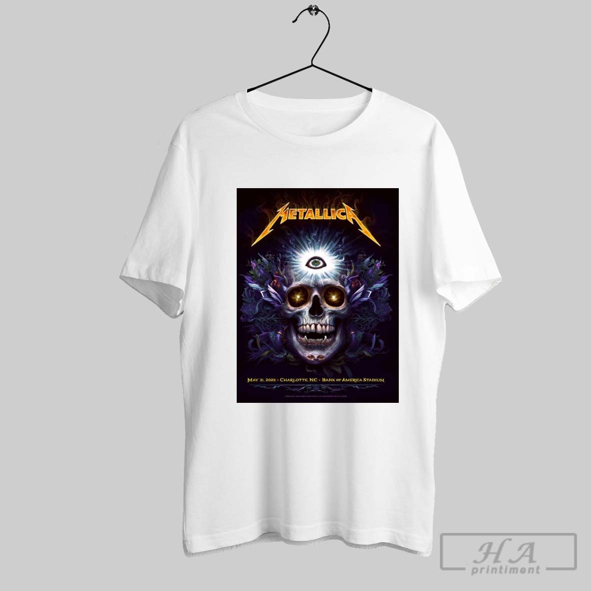 Metallica At Bank Of America Stadium In Charlotte North Carolina On May 31 2025 On The M72 World Tour T Shirt