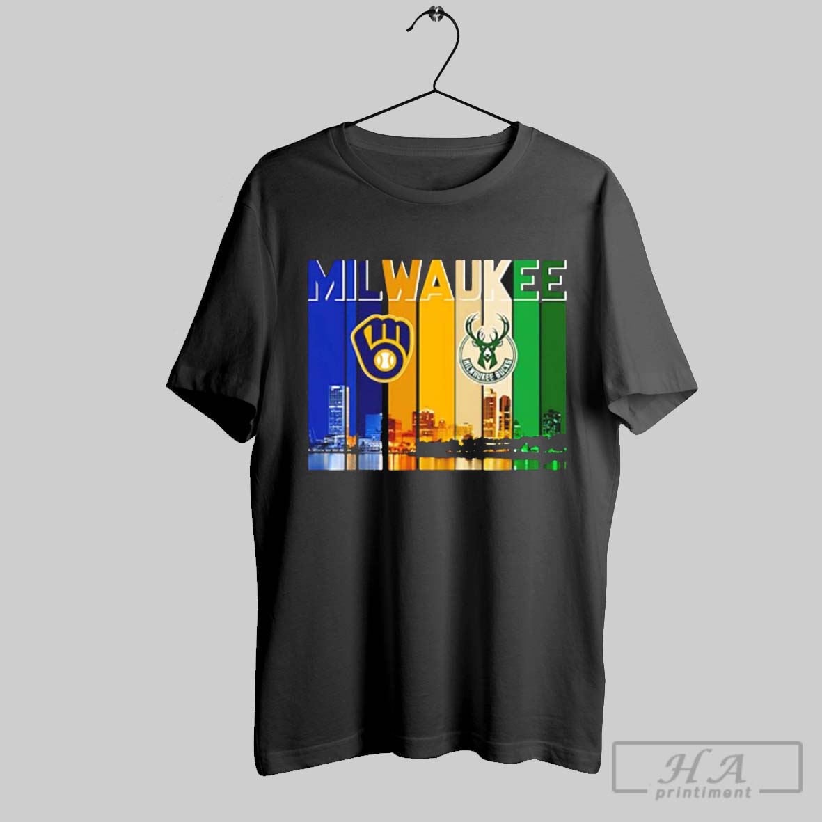Milwaukee Sports City Skiline Logo 2 Team Shirt
