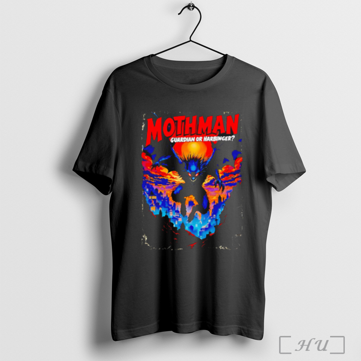 Mothman Guardian Or Harbinger Sunset T Shirt Sweatshirt