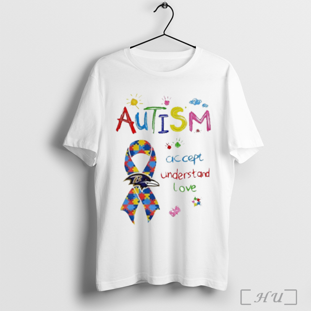 Nfl Baltimore Ravens Autism Awareness Accept Understand Love 2025 T Shirt Sweatshirt
