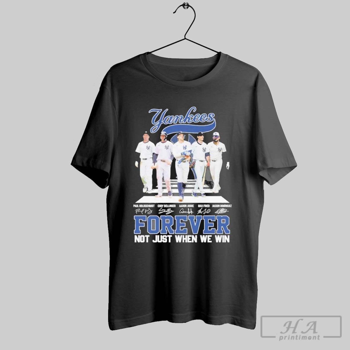 New York Yankees Abbey Road Forever Not Just When We Win Signatures Unisex T Shirt