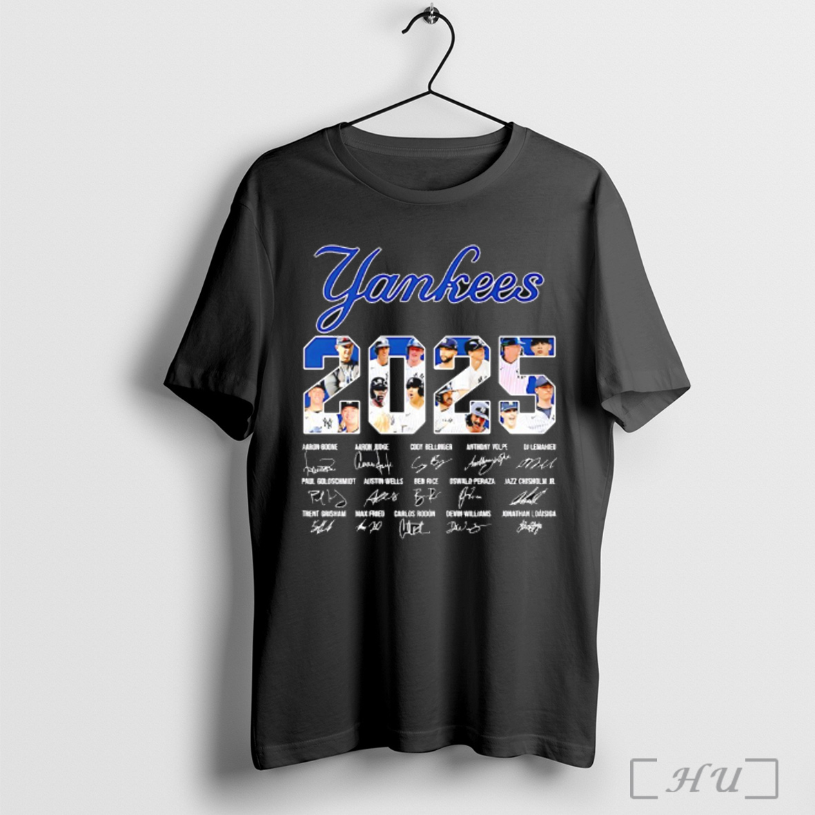New York Yankees Baseball 2025 Signatures Graphic T Shirt Sweatshirt