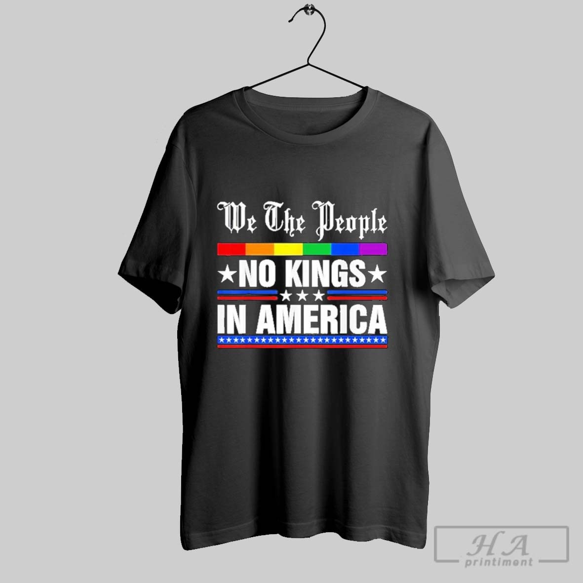 No Kings In America Trump Resist Retro Vintage T Shirt