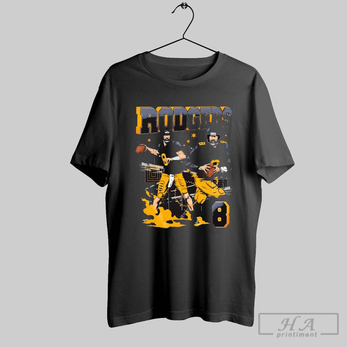 Official Aaron Rodgers 8 Pittsburgh Steelers Nfl Planet Euphoria Art T Shirt