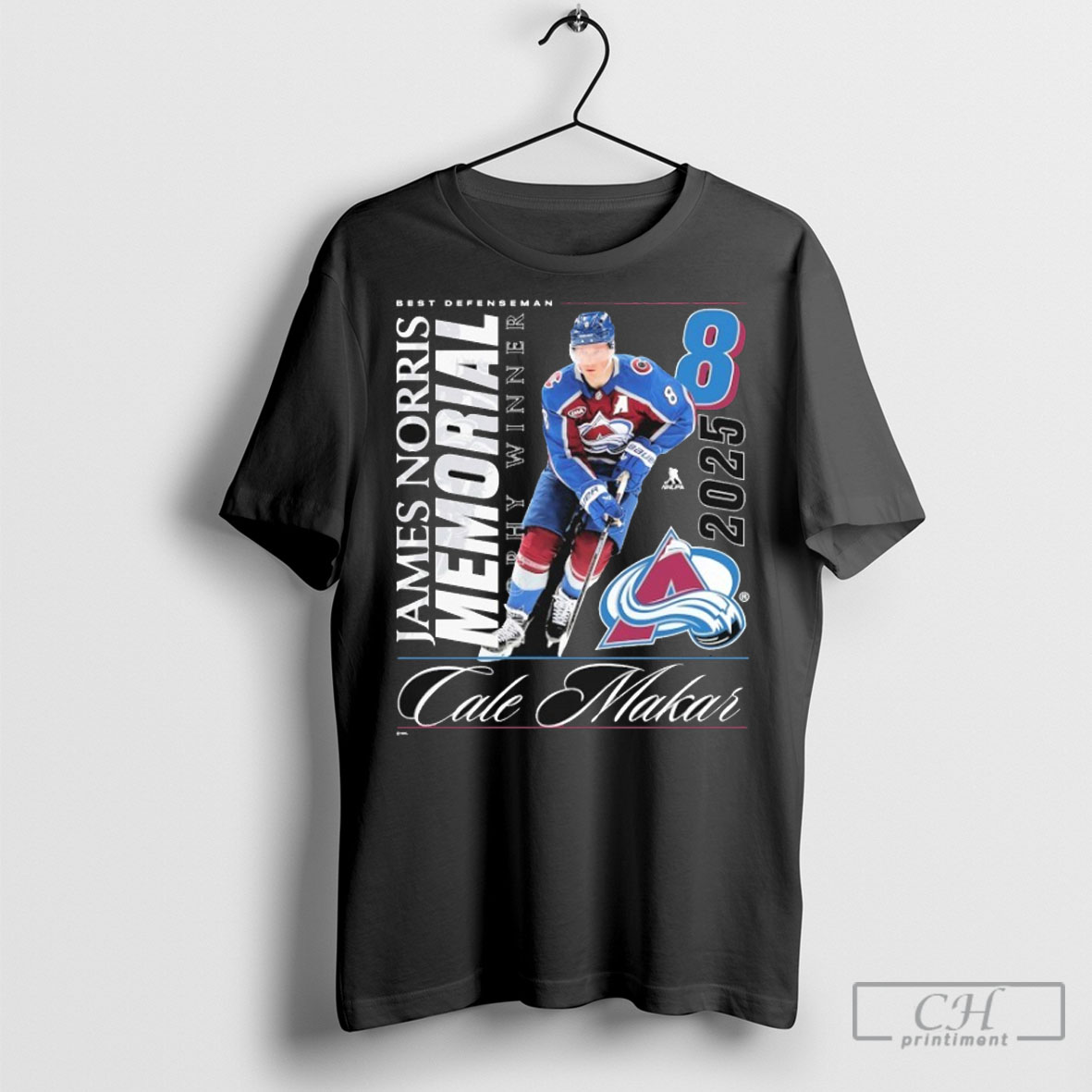 Official Cale Makar Colorado Avalanche Best Defenseman 2025 Norris Defense Trophy Winner Tee Shirt Sweatshirt