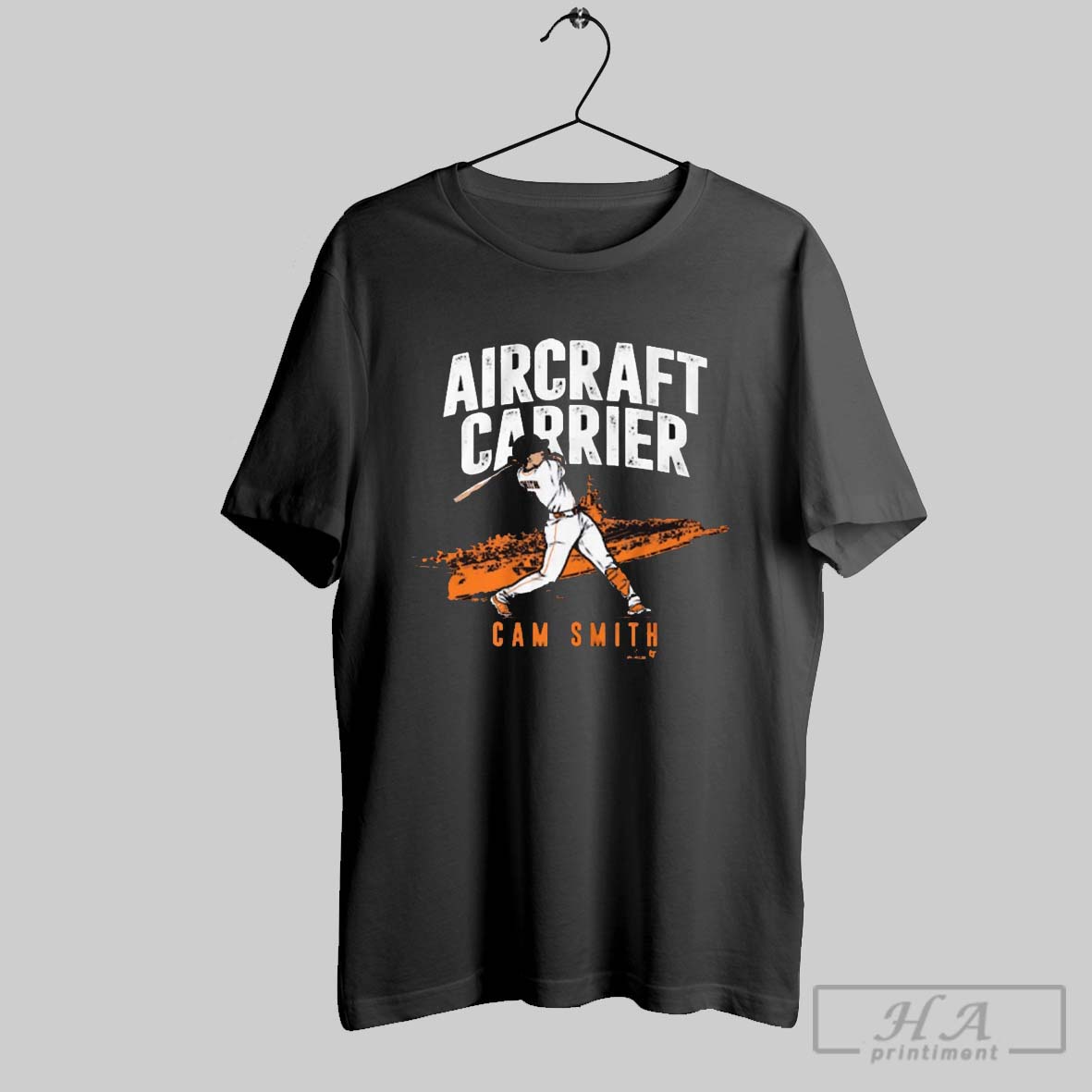 Official Cam Smith Aircraft Carrier Houston Astros Mlb Graphic T Shirt