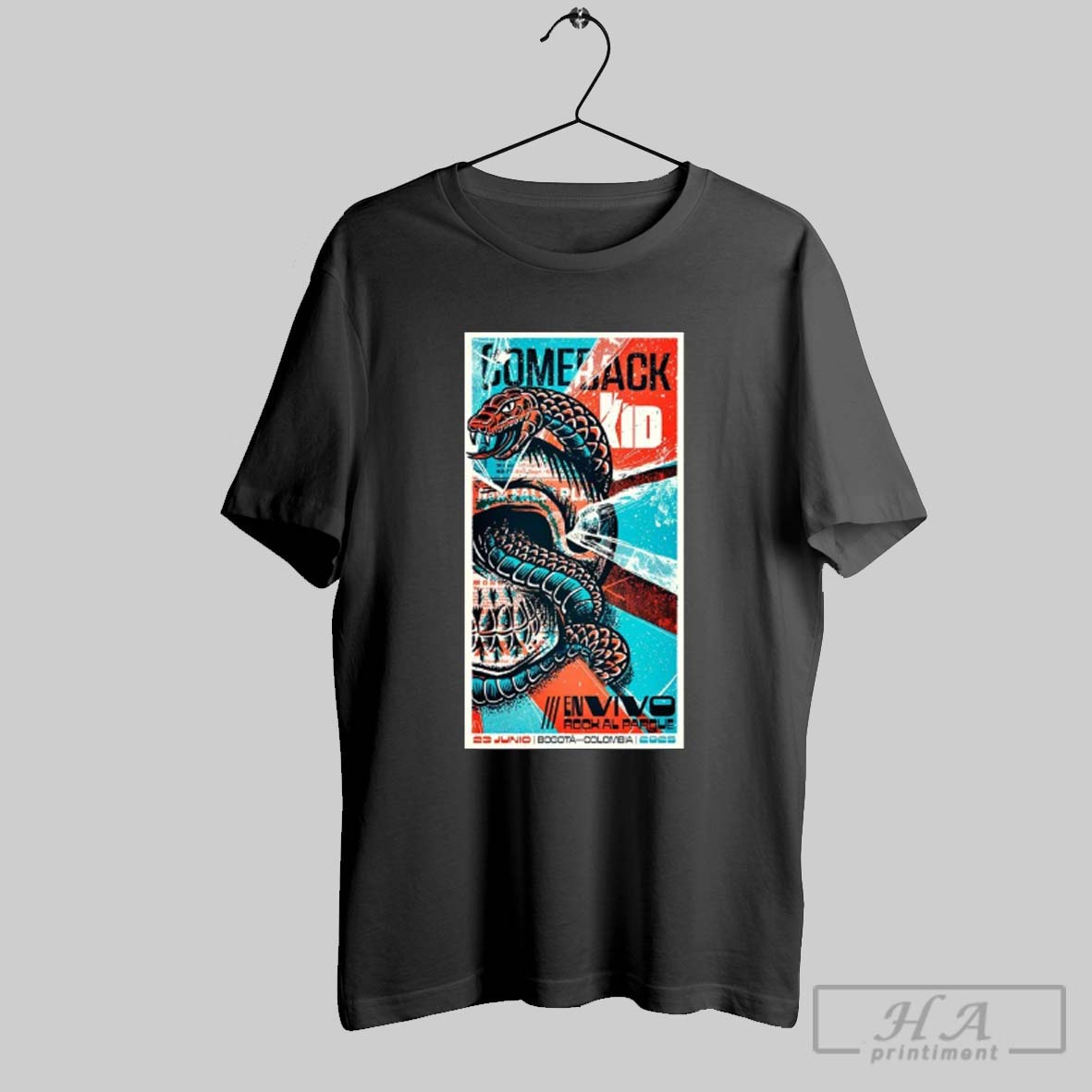 Official Comeback Kid Jun 23 2025 Envivo Rock Al Parque In Bogota Colombia Poster Shirt