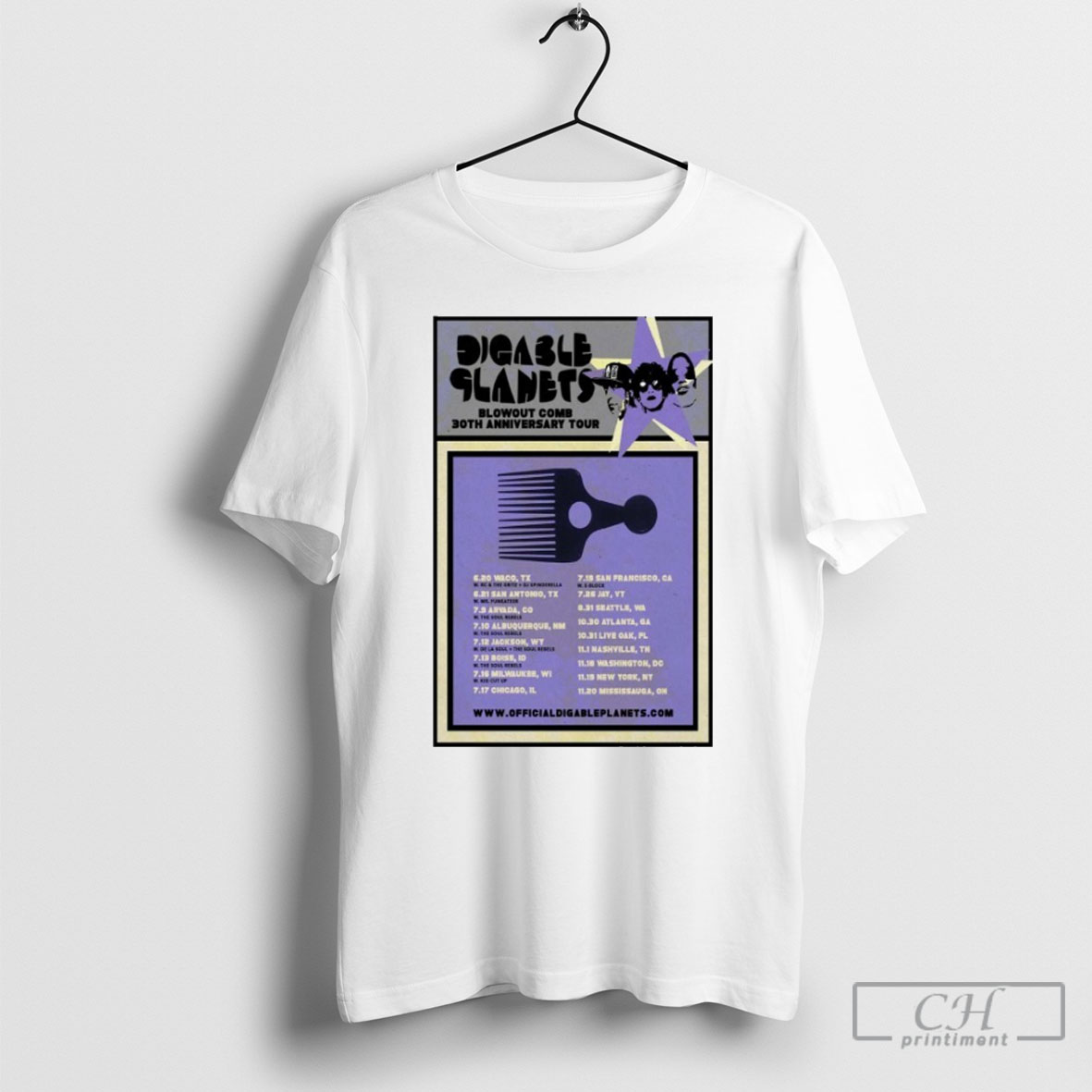 Official Digable Planets Blowout Comb 30th Anniversary Tour June 2025 Shirt