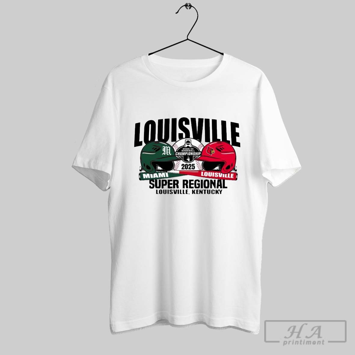 Official Miami Hurricanes Vs Louisville Cardinals 2025 Ncaa Di Baseball Super Regional Louisville Kentucky Shirt