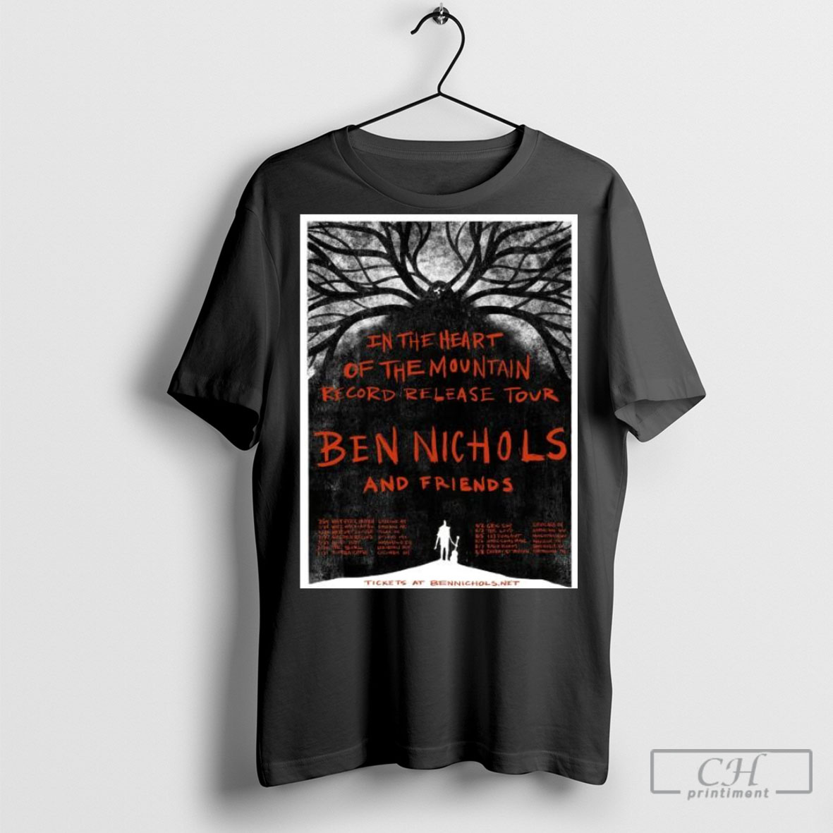 Official Poster Benjamin Nichols And Friends In The Heart Of The Mountain Record Release Tour 2025 Tee Shirt Sweatshirt