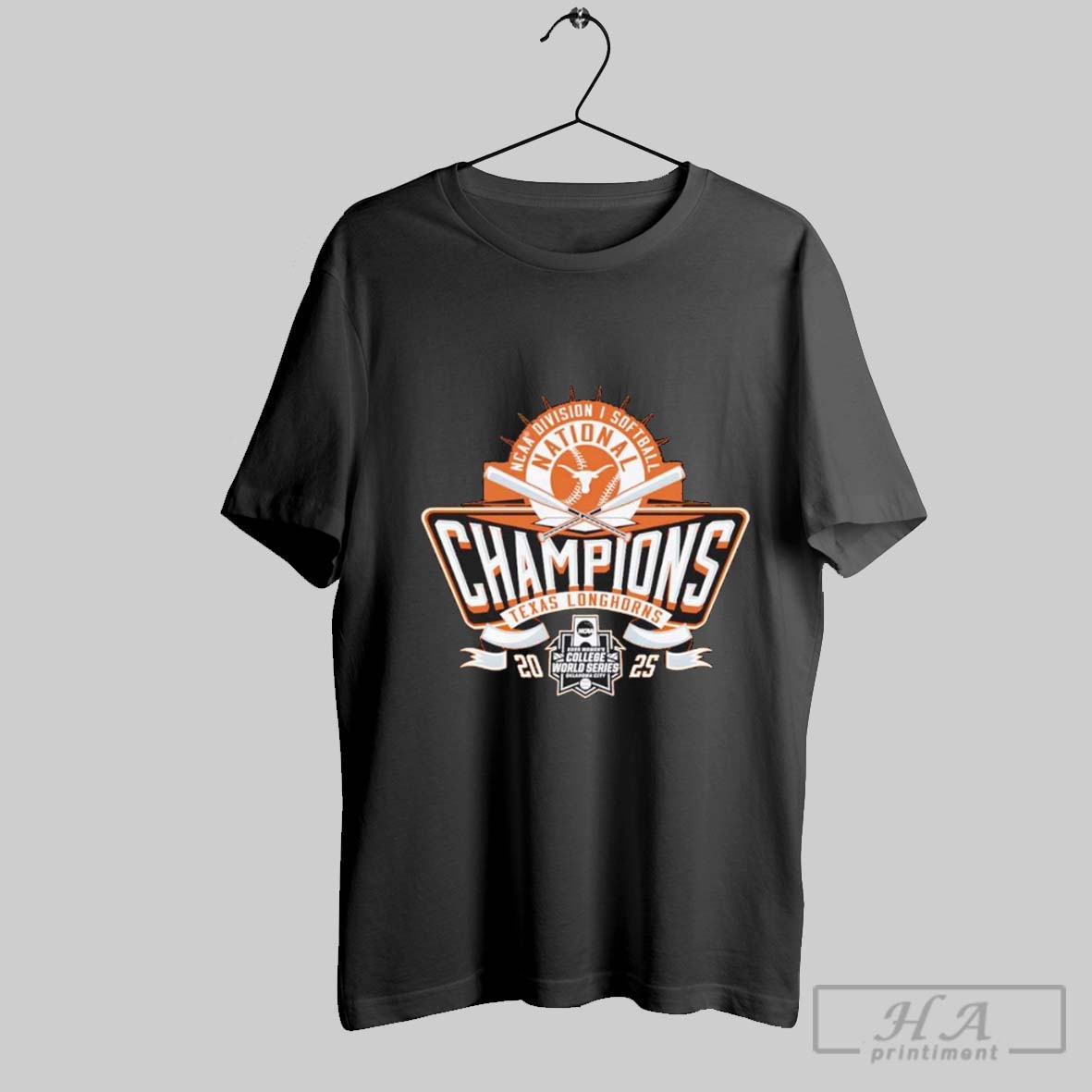 Official Texas Longhorns Womens Softball 2025 National Champions Graphic T Shirt