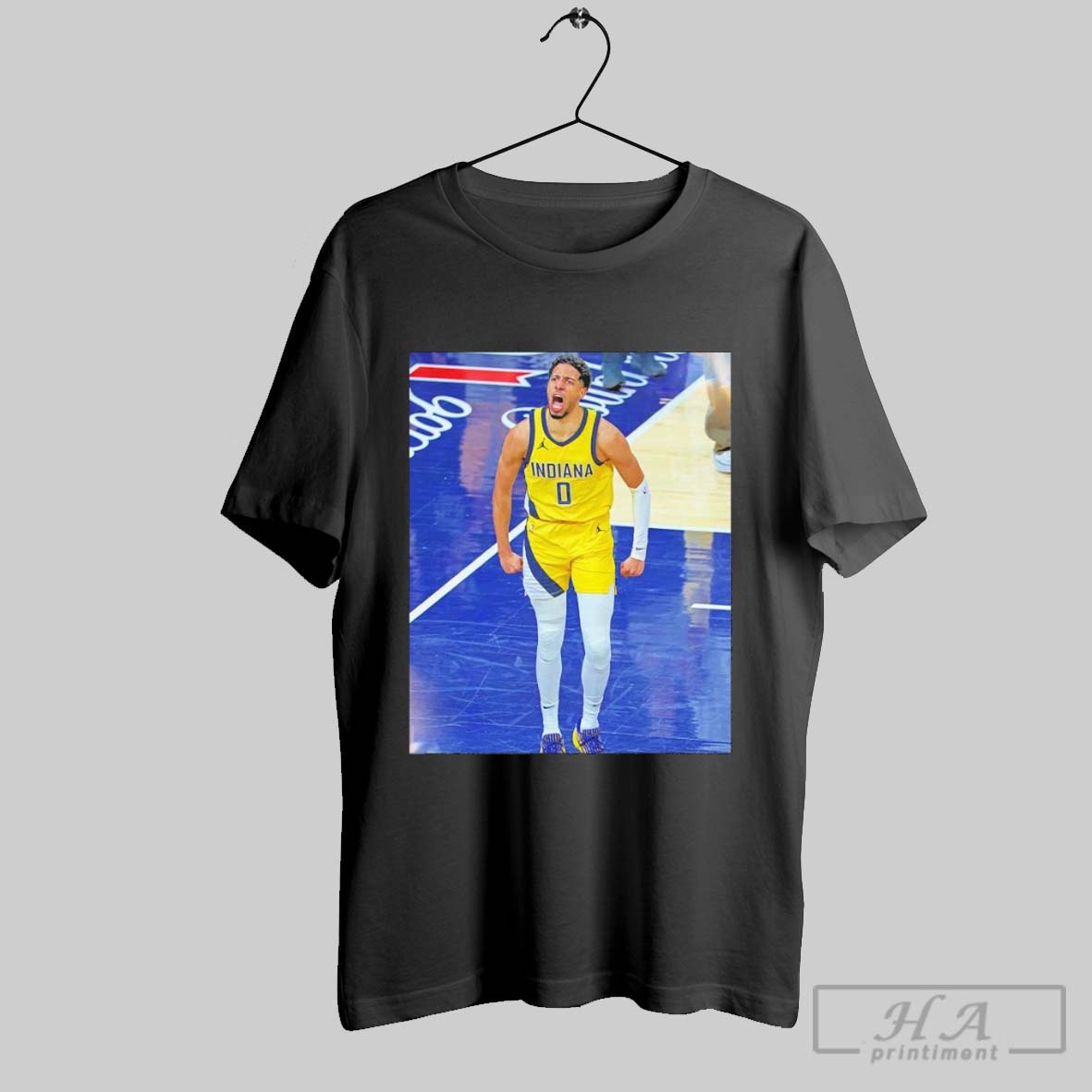 Official Tyrese Haliburton Indiana Pacers Game Frames T Shirt