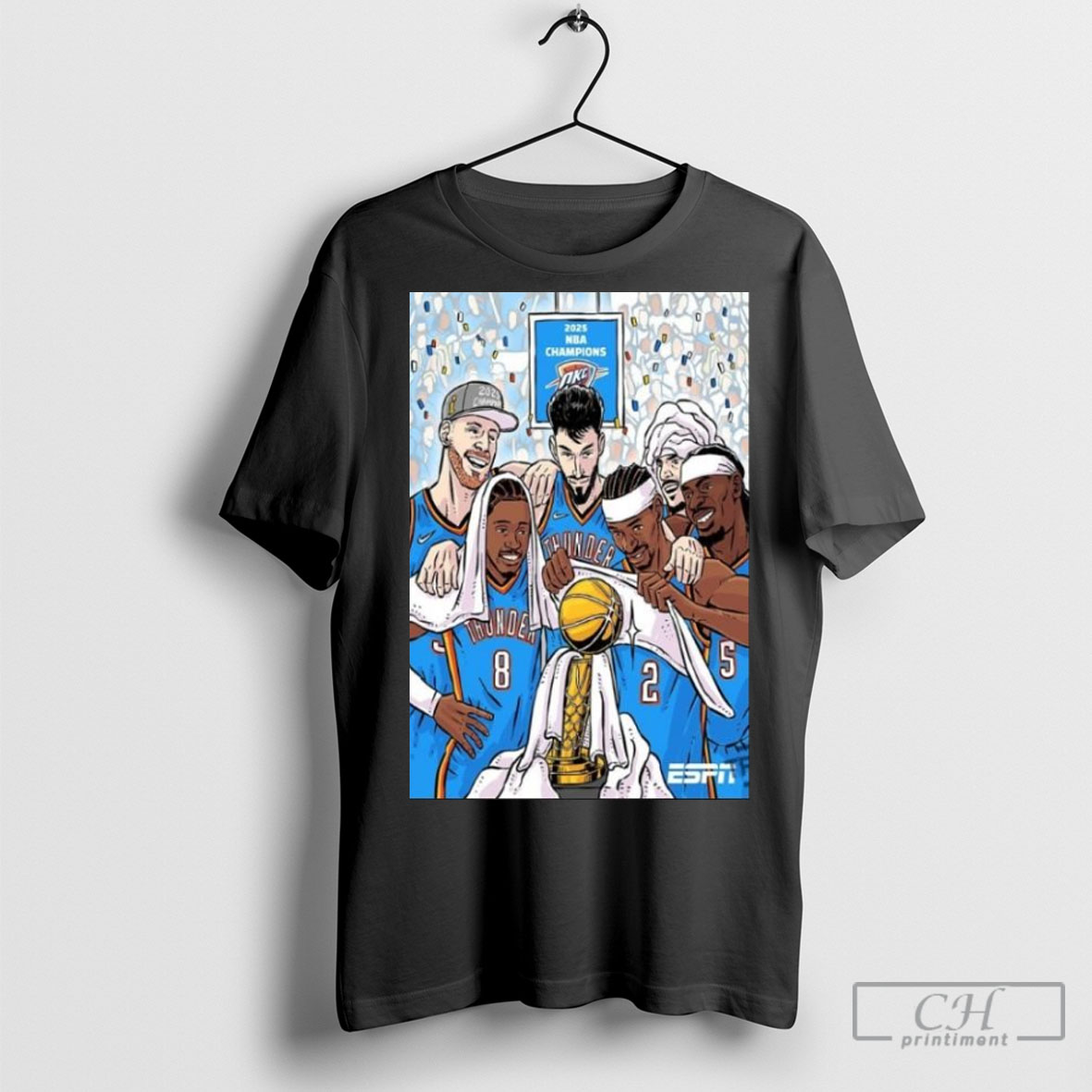 Officialoklahoma City Thunder Are 2025 Nba Finals Champions Poster Shirt