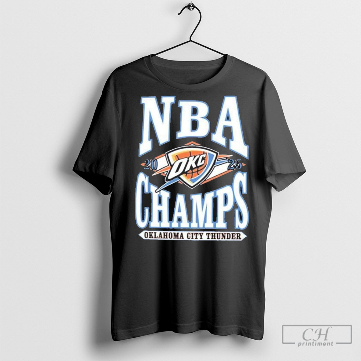 Officialoklahoma City Thunder Nba Champs 2025 Logo Shirt
