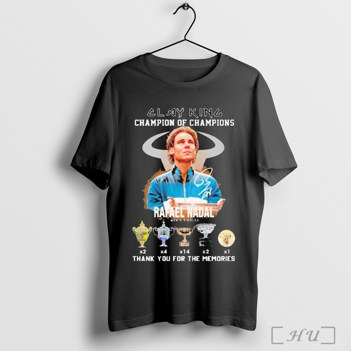 Officials Clay King Champion Of Champions Rafael Nadal Thank You For The Memories T Shirt Sweatshirt