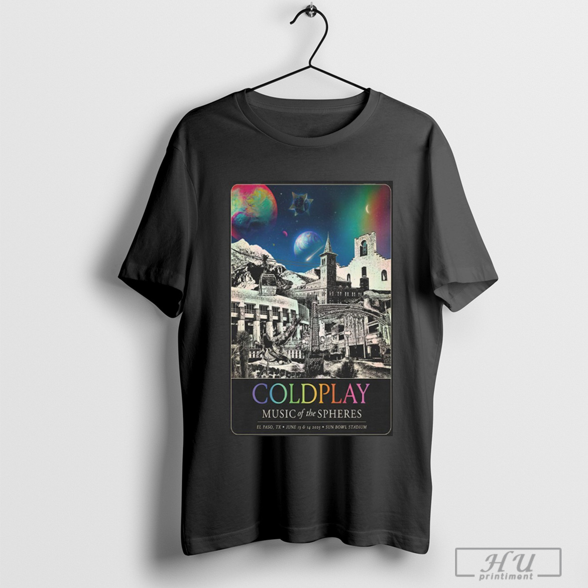 Officials Coldplay Music Of The Sheres June 13 14 2025 Sun Bowl Stadium El Paso Tx Poster T Shirt Sweatshirt