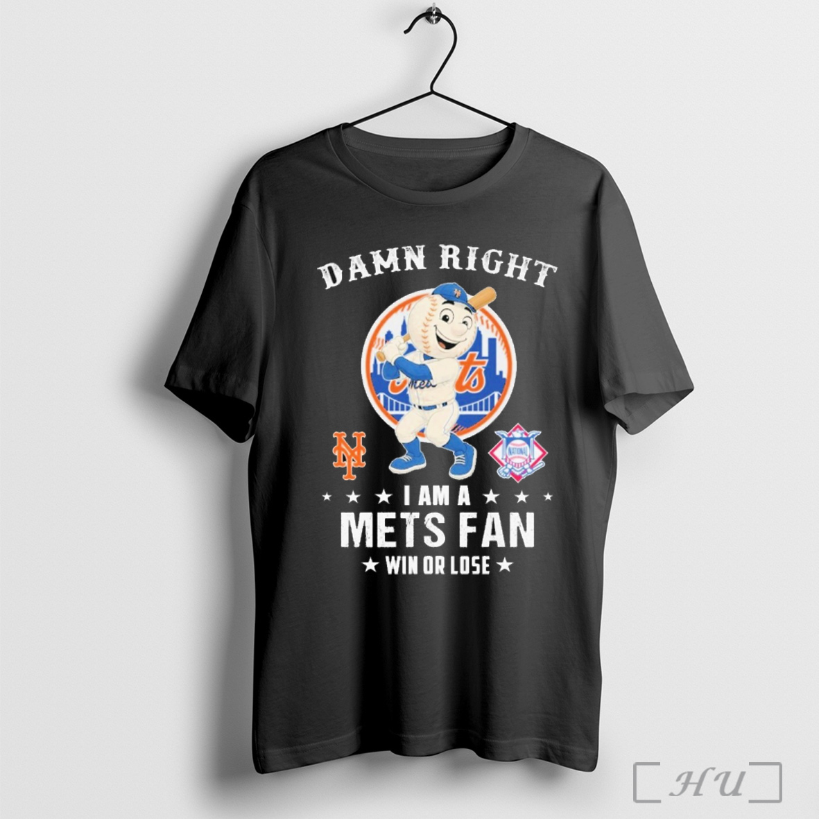 Officials Damn Right I Am A New York Mets Fan Win Or Lose Unisex T Shirt Sweatshirt