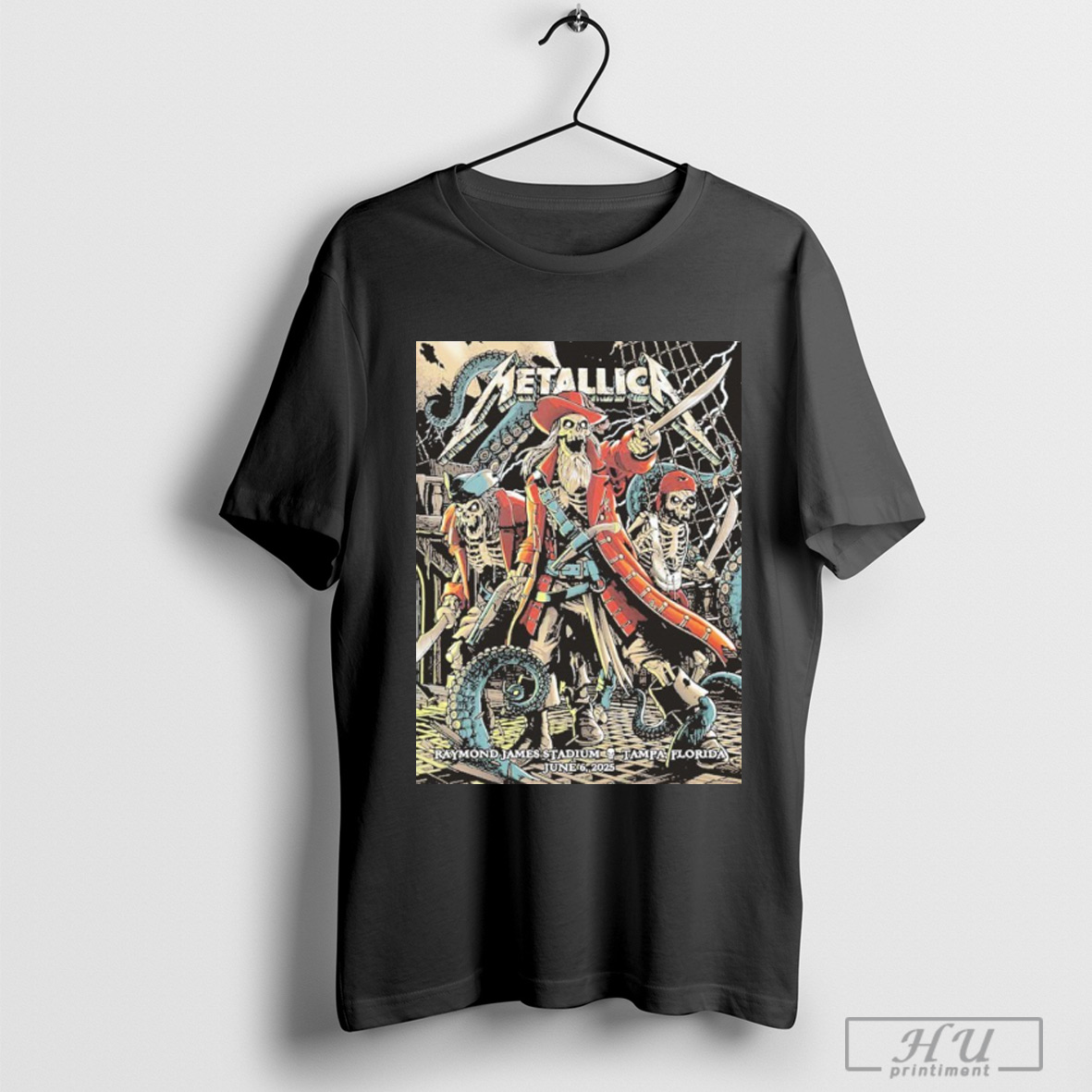 Officials Metallica M72 Tampa Poster Show Design Artwork By Andrew Cremeans June 6 2025 North American Tour At Raymond James Stadium Tampa Florida T Shirt Sweatshirt
