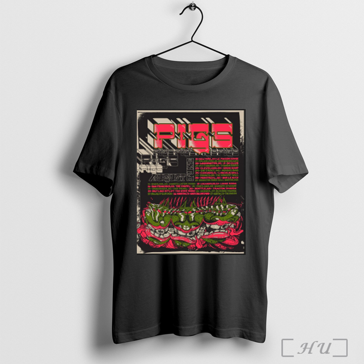 Officials Poster Pigsx7 August 2025 Shows 14 Santa Ana Ca Constellation Room 15 Los Angeles Ca Lodge Room T Shirt Sweatshirt