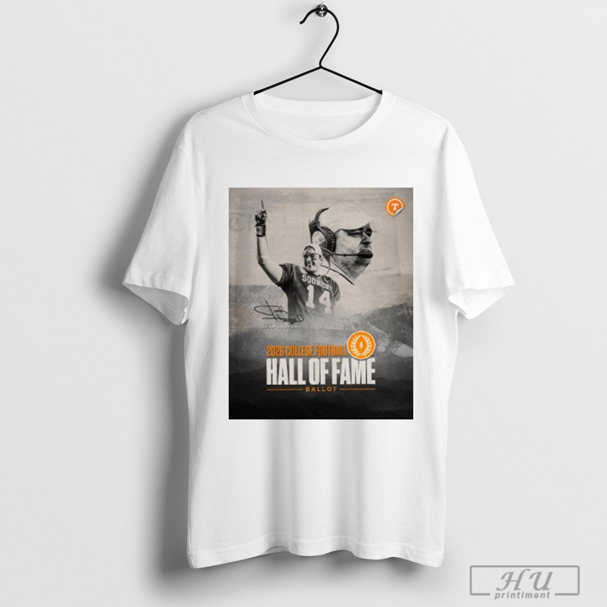 Officials Poster Tennessee Vols Football Congrats Coach Heupel 2026 College Football Hall Of Fame Ballot Signature T Shirt Sweatshirt