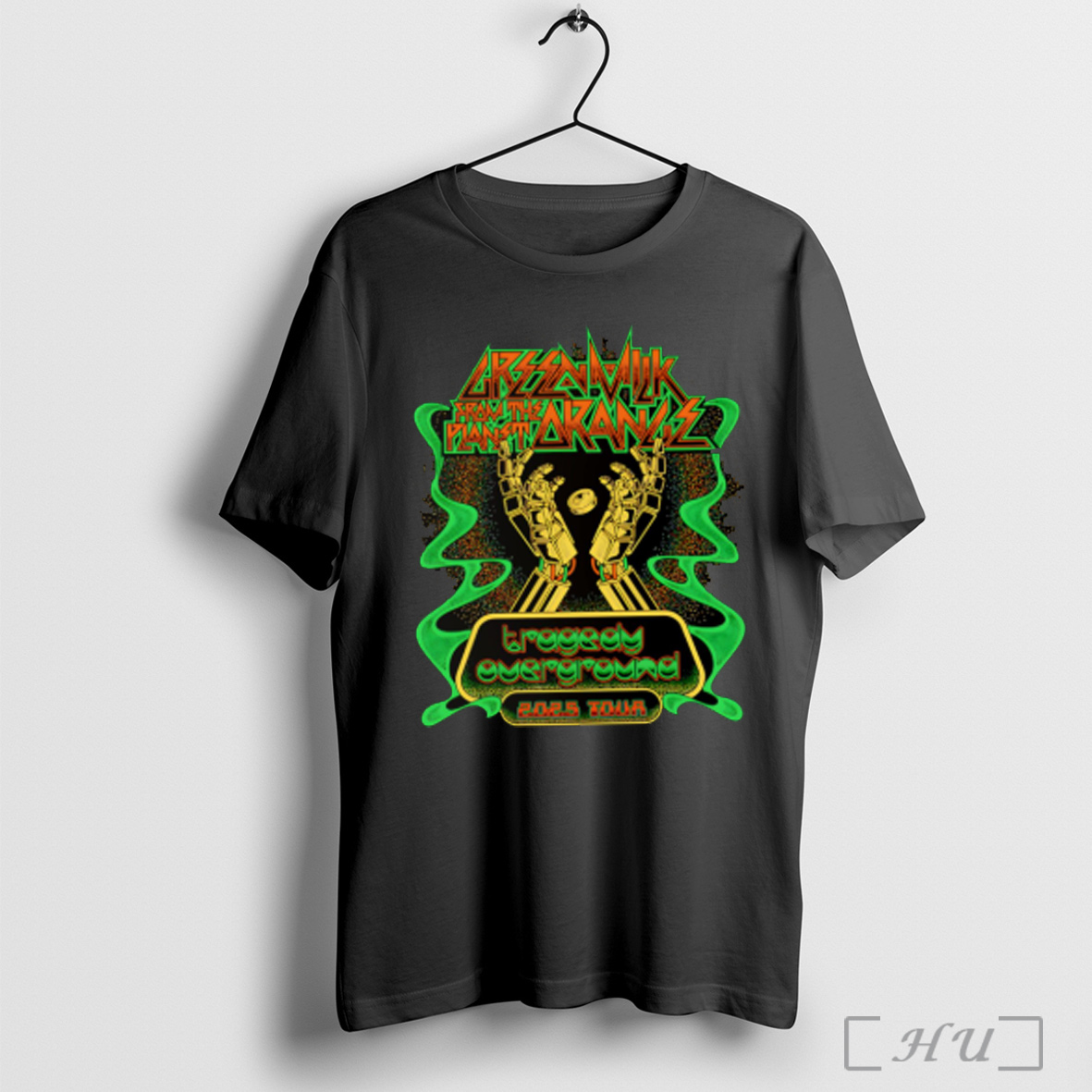 Officials Robot Hand Green Milk From The Planet Orange Tragedy Overground 2025 Tour T Shirt Sweatshirt