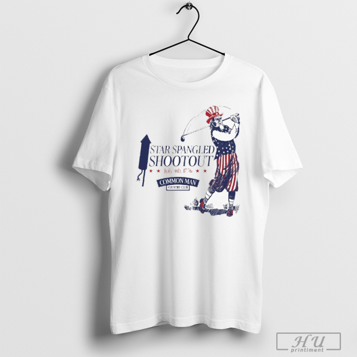 Officials Star Spangled Shootout July 4th 1776 Common Man Country Club Golf T Shirt Sweatshirt
