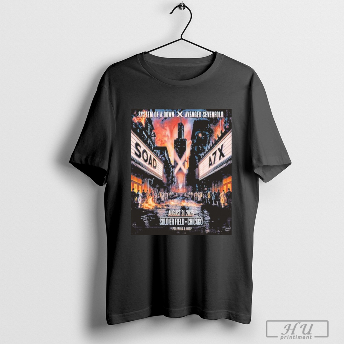 Officials System Of A Down X Avenged Sevenfold Soldier Field Chicago Il Aug 31 2025 T Shirt Sweatshirt