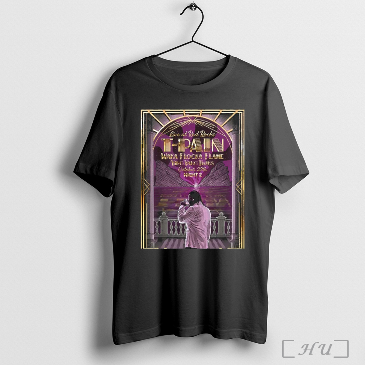 Officials T Pain Live At Red Rocks With Waka Flocka Flame And Ying Yang Twins On October 29 2025 Night 2 Unisex T Shirt Sweatshirt