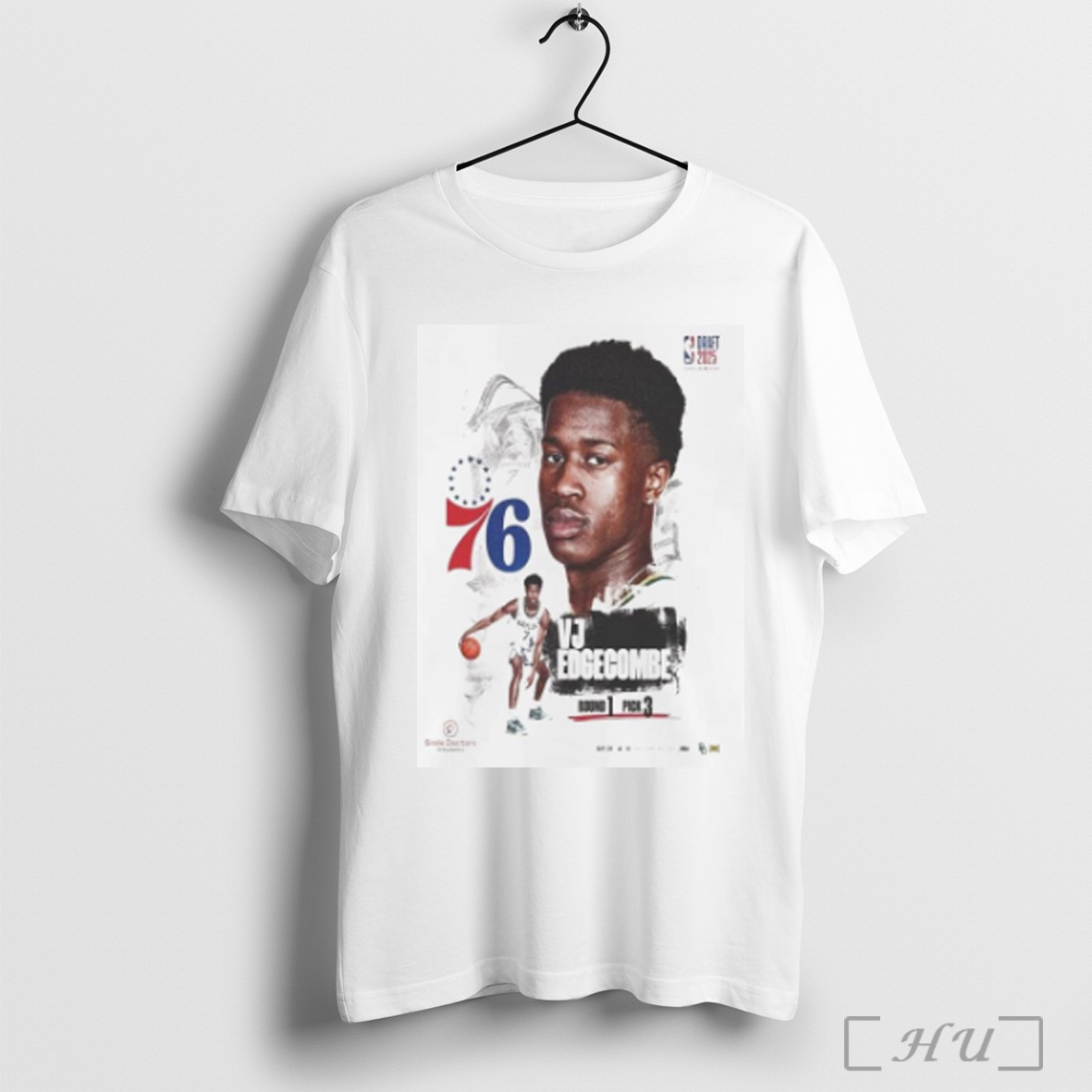 Officials Vj Edgecombe Select By Philadelphia 76ers With The Round 1 Pick 3 In 2025 Nba Draft Poster Shirt Sweatshirt