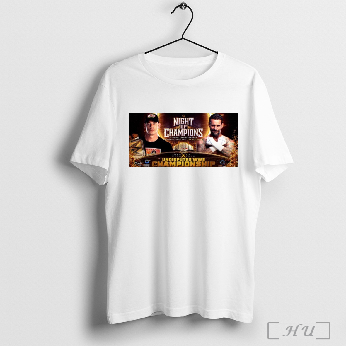 Officials Wwe Night Of Champions John Cena Vs Cm Punk Undisputed Wwe Championship On June 28 2025 In Saudi Arabia T Shirt Sweatshirt