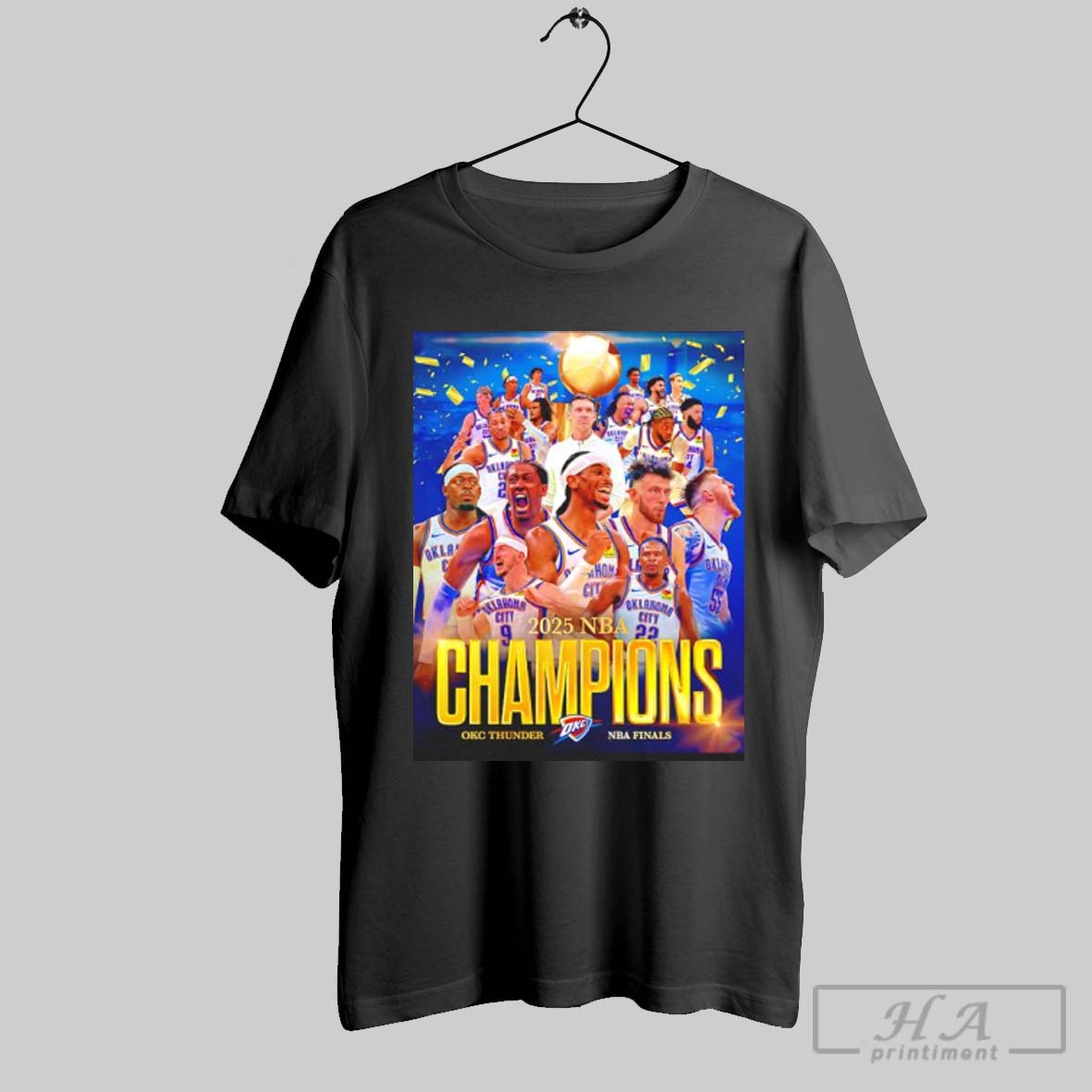 Oklahoma City Thunder 2025 Nba Champions Finals Teams Shirt