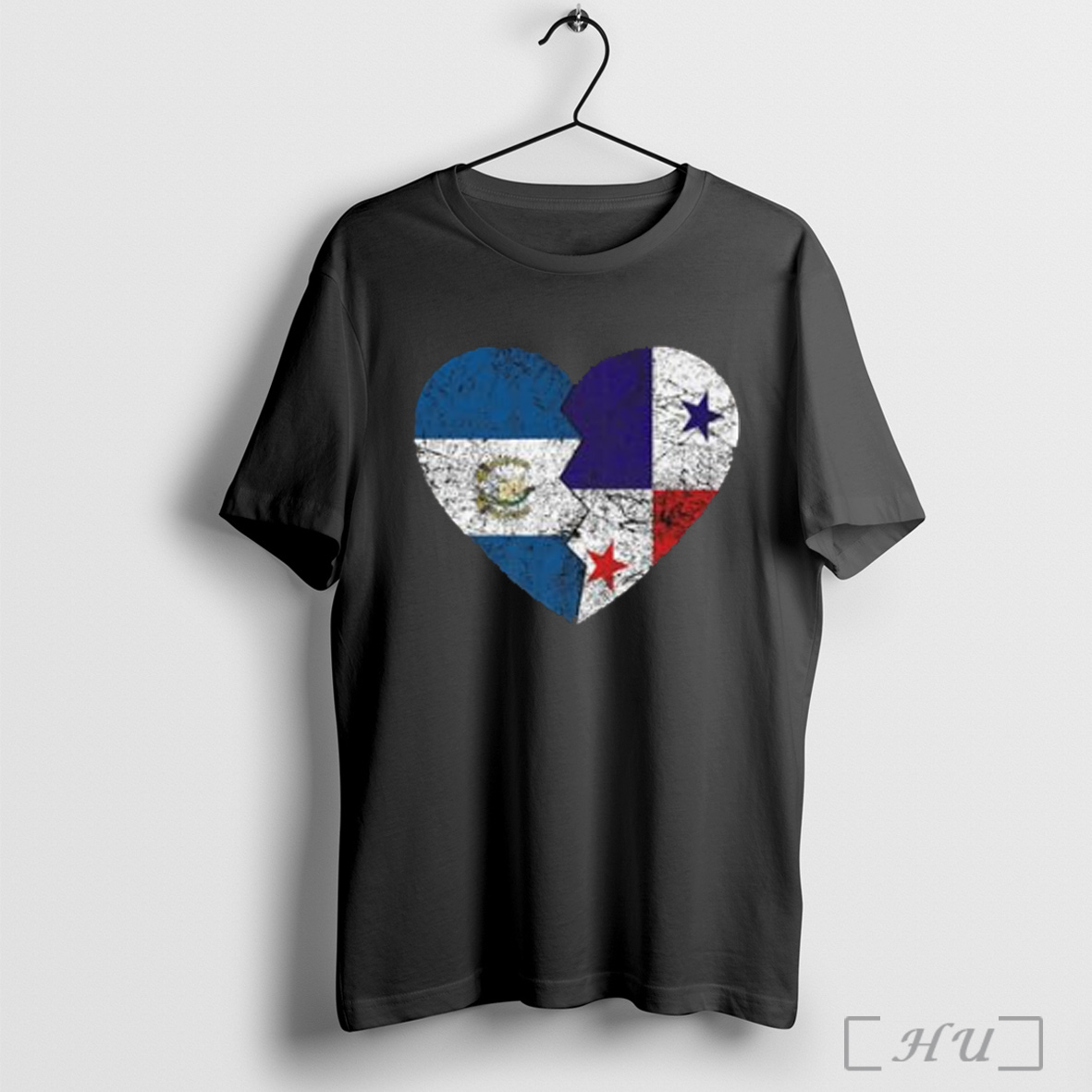 Panamanian Guatemalan Flags Heart Guatemala Panama Roots Premium T Shirt Sweatshirt