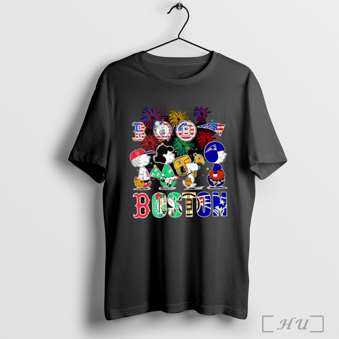 Peanuts Happy 4th Of July Boston Sports Shirt Sweatshirt
